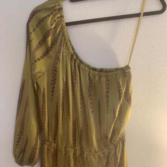 Michael Kors Tarragon Feather Peasant Dress - Picture 3 of 5